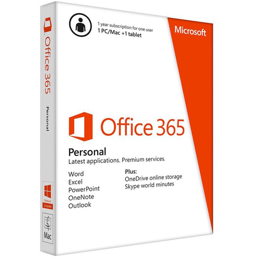 Office 365 Personal English APAC EM Subscr 1YR Medialess P4